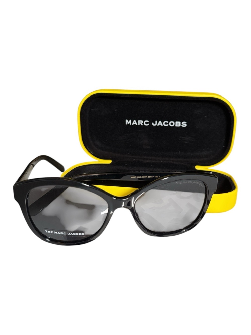 Marc Jacobs Sunglasses - Shiny Black & Gold - with Box, NWOT